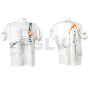 MSH59004 White printed T-shirt size XL